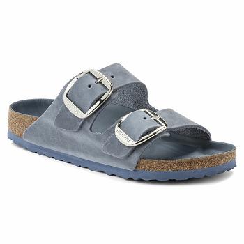 Dámské Arizona Birkenstock Big Přezkou Oiled Læder Blankyt | CZ 468DFM